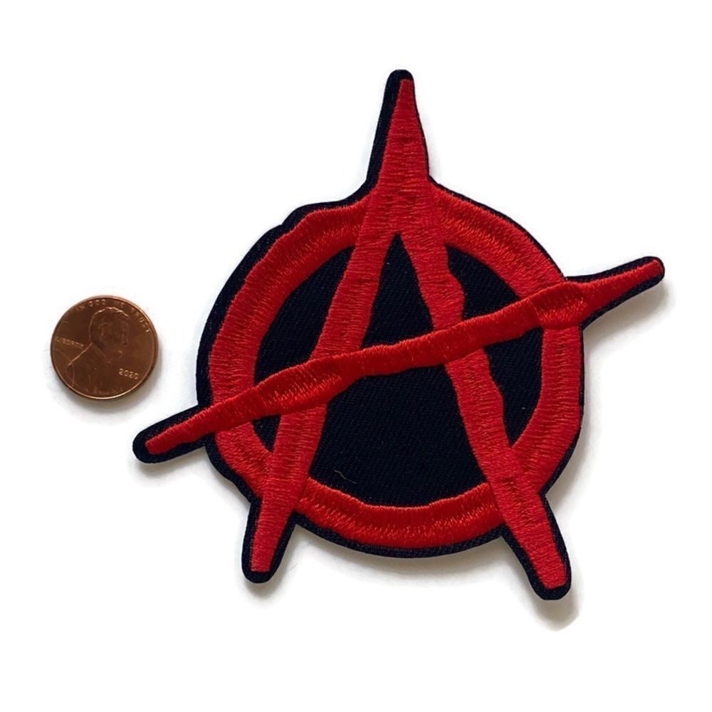 Anarchy Sign Embroidered Patch - Picture 2 of 5
